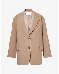 Frankie Shop - Bea Single-Breasted Woven Blazer - Lyst