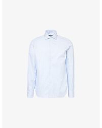 Corneliani - Striped Regular-Fit Cotton Shirt - Lyst