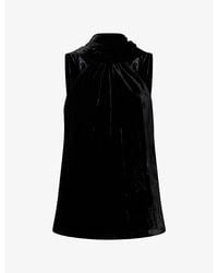 Jonathan Simkhai - Scarlett Sleeveless Silk-Velvet Top - Lyst