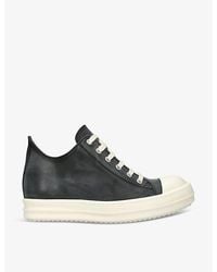 Rick Owens - Toe-Cap Leather Low-Top Trainers - Lyst