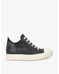 Rick Owens - Toe-cap Leather Low-top Trainers - Lyst
