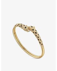 Cartier - Panthère De 18Ct- 1.65Ct Onyx, Emerald And 1.65Ct Brilliant-Cut Diamond Bracelet - Lyst