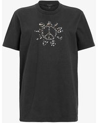 AllSaints - Pierra Graphic-print Relaxed-fit Organic-cotton T-shirt - Lyst