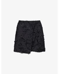 Samsøe & Samsøe - Salazio Textured Woven Mini Skirt - Lyst