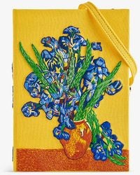 Olympia Le-Tan - Vase With Irises Van Gogh Wool And Silk-blend Clutch Bag - Lyst