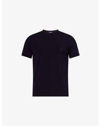 Giorgio Armani - Short-Sleeve Logo Jersey T-Shirt - Lyst