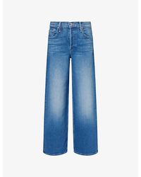 Mother - The Rerun Sneak Cotton Denim Jeans - Lyst