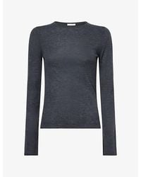 ME+EM - Barely There Merino-Wool And Cashmere-Blend Top - Lyst