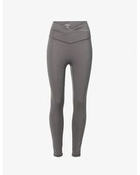 ADANOLA - Ultimate Wrap-over High-rise Stretch-jersey leggings X - Lyst