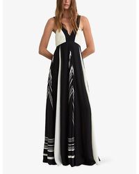 strapless open back dress Embellished Wrap Blazer Dress with Pleated Skirt – Montania Shop main image 0