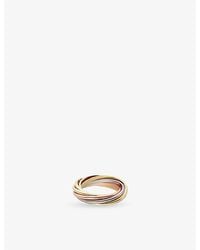 Cartier - Trinity 18Ct- Rose- And- Ring - Lyst