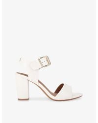 KG by Kurt Geiger - Sutton Faux-Leather Heeled Sandals - Lyst