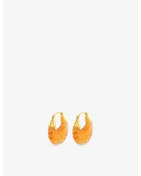 Shyla Ettienne 22ct Yellow Gold-plated Sterling-silver And Glass Earrings - Multicolour