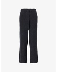 PAIGE - Willits Waffle Cotton-Wool Blend Trousers - Lyst