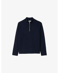 Sandro - Half-Zip Wool Jumper - Lyst