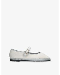 Flabelus - Dalloway Linen Ballet Flats - Lyst