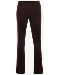 House Of Cb - Ama Straight-leg Mid-rise Knitted Trousers - Lyst