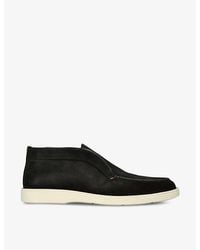 Santoni - Detroit Slip-On Suede Desert Boots - Lyst