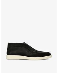 Santoni - Detroit Slip-On Suede Desert Boots - Lyst