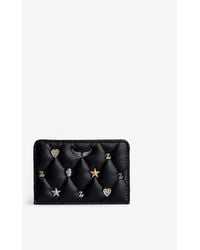 Zadig & Voltaire - Charm-detail Quilted-leather Pass Card Holder - Lyst