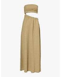 4th & Reckless - Angie Cut-out Stretch-woven Maxi Dress - Lyst