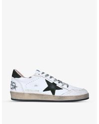 Golden Goose - Ballstar Low-Top Leather Trainers - Lyst