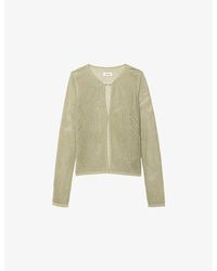 Zadig & Voltaire - Saya Open-Knit Cotton Cardigan - Lyst