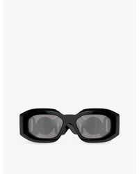 Versace - Ve4425u Maxi Medusa biggie Oval-frame Nylon Sunglasses - Lyst