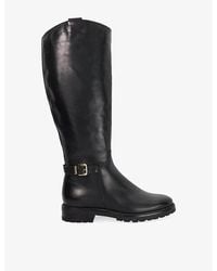 Dune - Tabbey Leather Knee-High Boots - Lyst