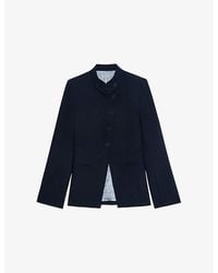 Zadig & Voltaire - Verysa Stand-Collar Stretch-Woven Blazer - Lyst