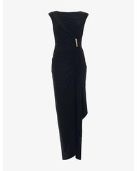 Phase Eight - Donna Boat-Neck Stretch-Woven Maxi Dress - Lyst