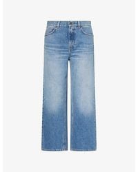 ME+EM - Straight-Leg Cropped Denim Jeans - Lyst