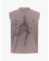 247 BY Represent - 247 Fallen Angel Graphic-Print Cotton-Jersey Tank Top - Lyst
