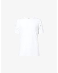 Sunspel - Regular-Fit Crewneck Stretch-Jersey T-Shirt - Lyst