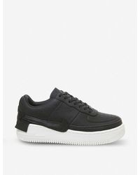 nike black and fluro green air force 1 jester trainers