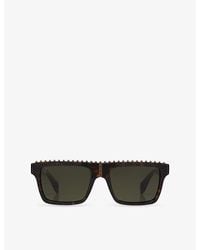 Christian Louboutin - Lb0023 Roller Rectangle-Frame Acetate Sunglasses - Lyst