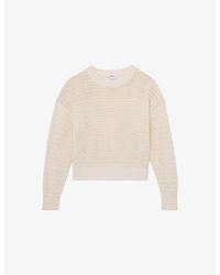 Reiss - Bonnie Open-Stitch Cotton Jumper - Lyst