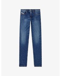 DIESEL - 2023 D-Finitive Regular-Fit Tapered-Leg Stretch-Denim Jeans - Lyst