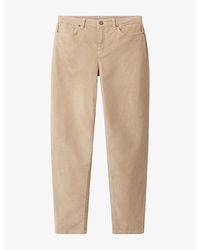 The White Company - Brompton Tapered-Leg Corduroy Trousers - Lyst