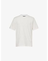 Amiri - Chateau Tonal Crewneck Cotton-Jersey T-Shirt - Lyst