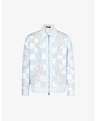 Versace - Baroque-pattern Relaxed-fit Cotton Jacket - Lyst