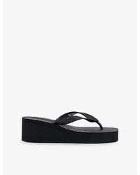 Sleeper - High Platform Rubber Flip-Flops - Lyst