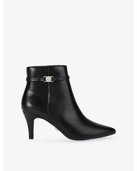 Carvela Kurt Geiger - Flute Coin Faux-Leather Heeled Ankle Boots - Lyst