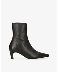Jude - Cave Leather Heeled Ankle Boots - Lyst