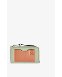 Loewe - Anagrammed Leather Coin And Card Wallet - Lyst