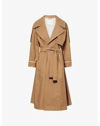 Max Mara - Oversized Twill Woven Trench Coat - Lyst