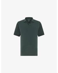 BOGGI - Contrast-Trim Open-Collar Cotton-Blend Piqué Polo Shirt - Lyst