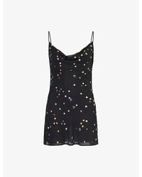 Jaded London - Mirage Studded Woven Mini Dress - Lyst