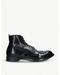 Officine Creative - Anatomia 16 Leather Ankle Boots - Lyst