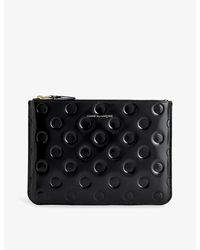 Comme des Garçons - Polka-dot Embossed Leather Pouch - Lyst